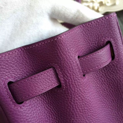 Borse Hermes Birkin 30cm 35CM in pelle viola Clemence