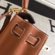 Borse Hermes Kelly 25cm in pelle marrone Clemence Borse Hermes Kelly 25cm in pelle marrone Clemence