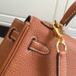 Borse Hermes Kelly 25cm in pelle marrone Clemence Borse Hermes Kelly 25cm in pelle marrone Clemence