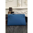 Borse Hermes Kelly Mini Pochette in pelle blu Epsom Borse Hermes Kelly Mini Pochette in pelle blu Epsom