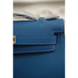 Borse Hermes Kelly Mini Pochette in pelle blu Epsom Borse Hermes Kelly Mini Pochette in pelle blu Epsom