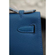 Borse Hermes Kelly Mini Pochette in pelle blu Epsom Borse Hermes Kelly Mini Pochette in pelle blu Epsom
