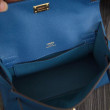 Borse Hermes Kelly Mini Pochette in pelle blu Epsom Borse Hermes Kelly Mini Pochette in pelle blu Epsom