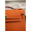 Borse Hermes Kelly Pochette in pelle arancione Epsom Borse Hermes Kelly Pochette in pelle arancione Epsom
