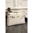 Borse Hermes Kelly Pochette in pelle bianca Epsom Borse Hermes Kelly Pochette in pelle bianca Epsom