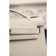 Borse Hermes Kelly Pochette in pelle bianca Epsom Borse Hermes Kelly Pochette in pelle bianca Epsom