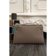 Borse Hermes Kelly Pochette in pelle Etain Epsom Borse Hermes Kelly Pochette in pelle Etain Epsom
