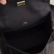 Borse Hermes Kelly Pochette in pelle nera Epsom Borse Hermes Kelly Pochette in pelle nera Epsom