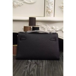 Sito Replica Borse Hermes Kelly Pochette in pelle nera Epsom Imitazioni Replica perfette Borse Hermes Kelly Pochette in pelle nera Epsom