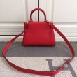 Borse Replica Hermes Kelly 25CM Rosso Clemence Pelle