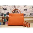 Borsa Kelly Hermes 28cm 32cm arancione Pelle Clemence