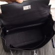 Borsa Kelly Hermes 28cm 32cm  Nero Pelle Clemence