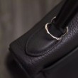 Borsa Kelly Hermes 28cm 32cm  Nero Pelle Clemence