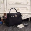 Borsa Kelly Hermes 28cm 32cm  Nero Pelle Clemence