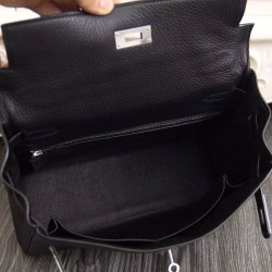 Sito Replica Borsa Kelly Hermes 28cm 32cm Nero Pelle Clemence Qualità Specchio Borsa Kelly Hermes 28cm 32cm Nero Pelle Clemence imitazioni perfette