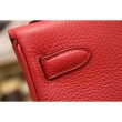 Borsa Kelly Hermes 28cm 32cm Rosso Pelle Clemence