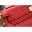 Borsa Kelly Hermes 28cm 32cm Rosso Pelle Clemence