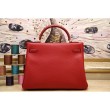Borsa Kelly Hermes 28cm 32cm Rosso Pelle Clemence