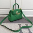 Hermes Kelly 20 CM Bamboo Borsa Clemence Pelle