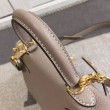 Hermes Kelly 25CM Borsa Grigio Clemence Pelle