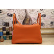 Hermes Lindy 26cm 30cm 34cm Borsa in Cuoio Arancione Hermes Lindy 26cm 30cm 34cm Borsa in Cuoio Arancione