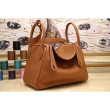 Hermes Lindy 26cm 30cm 34cm Borsa in pelle marrone Hermes Lindy 26cm 30cm 34cm Borsa in pelle marrone