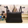 Hermes Lindy 26cm 30cm 34cm Borsa in pelle nera Hermes Lindy 26cm 30cm 34cm Borsa in pelle nera
