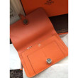 di alta qualità Hermes Dogon Portafoglio in pelle arancione di alta qualità Hermes Dogon Portafoglio in pelle arancione