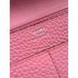 Pari all'originale replica di alta qualità Portafoglio Hermes Dogon in pelle rosa Pari all'originale replica di alta qualità Portafoglio Hermes Dogon in pelle rosa