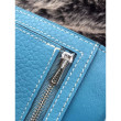 Hermes Bearn Portafoglio In Blue Jean pelle Hermes Bearn Portafoglio In Blue Jean pelle