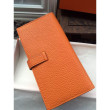Hermes Bearn Portafoglio in pelle arancione Hermes Bearn Portafoglio in pelle arancione