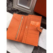 Hermes Bearn Portafoglio in pelle arancione Hermes Bearn Portafoglio in pelle arancione