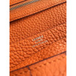 Hermes Bearn Portafoglio in pelle arancione Hermes Bearn Portafoglio in pelle arancione