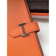 Hermes Bearn Portafoglio in pelle arancione Epsom Hermes Bearn Portafoglio in pelle arancione Epsom