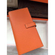 Hermes Bearn Portafoglio in pelle arancione Epsom Hermes Bearn Portafoglio in pelle arancione Epsom