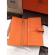 Hermes Bearn Portafoglio in pelle arancione Epsom Hermes Bearn Portafoglio in pelle arancione Epsom