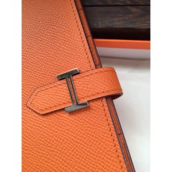 Sito Replica Hermes Bearn Portafoglio in pelle arancione Epsom Imitazioni Replica perfette Hermes Bearn Portafoglio in pelle arancione Epsom