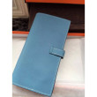 Qualità superiore replica Hermes Bearn Portafoglio in pelle blu Jean Epsom Qualità superiore replica Hermes Bearn Portafoglio in pelle blu Jean Epsom