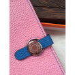 Hermes Bicolor Dogon Portafoglio in pelle rosa Hermes Bicolor Dogon Portafoglio in pelle rosa