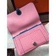 Hermes Bicolor Dogon Portafoglio in pelle rosa Hermes Bicolor Dogon Portafoglio in pelle rosa