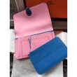 Hermes Bicolor Dogon Portafoglio in pelle rosa Hermes Bicolor Dogon Portafoglio in pelle rosa