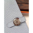 Hermes Dogon Portafoglio in pelle grigia Hermes Dogon Portafoglio in pelle grigia