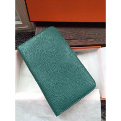 Qualità superiore replica Hermes Dogon Portafoglio in pelle Malachite