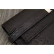 Pari all'originale replica Hermes Kelly Longue Portafoglio in pelle nera Epsom Pari all'originale replica Hermes Kelly Longue Portafoglio in pelle nera Epsom