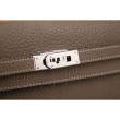 Hermes Kelly Longue Portafoglio in pelle étoupe Clemence Hermes Kelly Longue Portafoglio in pelle étoupe Clemence