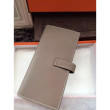 Portafoglio Hermes Bearn in pelle Etain Epsom Portafoglio Hermes Bearn in pelle Etain Epsom