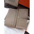 Portafoglio Hermes Bearn in pelle Etain Epsom Portafoglio Hermes Bearn in pelle Etain Epsom