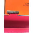 Alta gamma replica Portafoglio Hermes Costanza a lungo in cuoio rosso Epsom