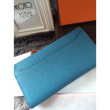 Portafoglio Hermes Costanza a lungo in Jean pelle blu Portafoglio Hermes Costanza a lungo in Jean pelle blu