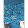 Portafoglio Hermes Costanza a lungo in Jean pelle blu Portafoglio Hermes Costanza a lungo in Jean pelle blu